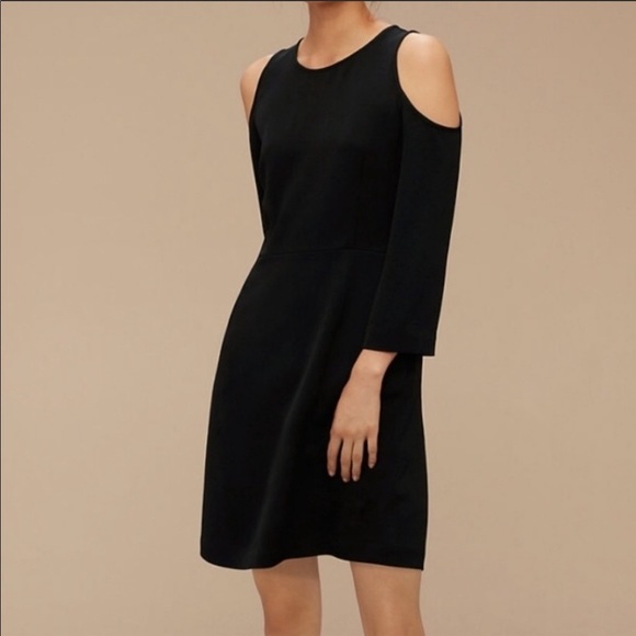 Aritzia Dresses & Skirts - Aritzia Wilfred Vidal Cold Shoulder Dress Black